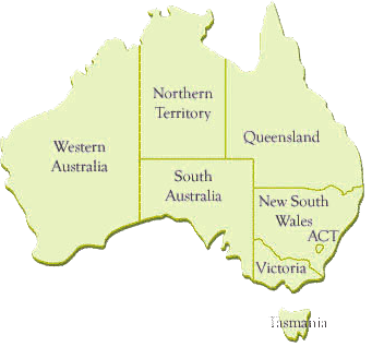 AUSTRALIA map
